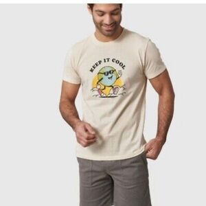 United By Blue Men's Organic Keep It
Cool Graphic T-Shirt - Off-White nwt